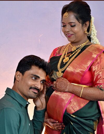 Jeevan with Sinthuja Baby shower photography in Namakkal