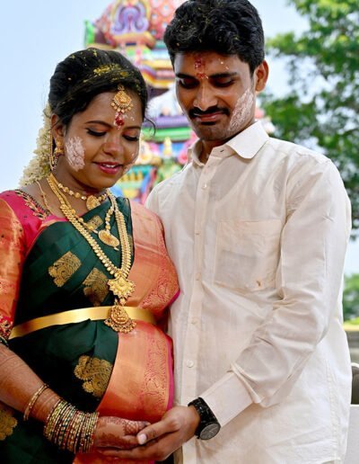 Jeevan with Sinthuja Baby shower photography in Namakkal