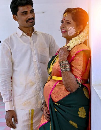 Jeevan with Sinthuja Baby shower photography in Namakkal