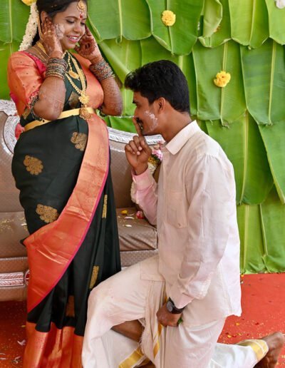 Jeevan with Sinthuja Baby shower photography in Namakkal