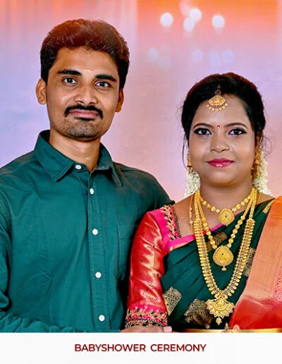 Jeevan with Sinthuja Baby shower photography in Namakkal
