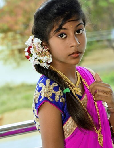 Varshika puberty photography in namakkal