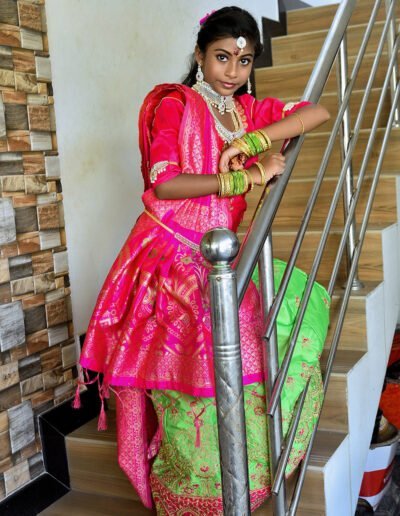 Varshika puberty photography in namakkal