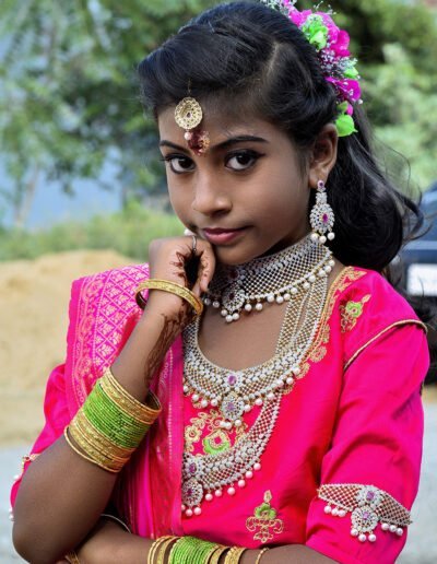Varshika puberty photography in namakkal