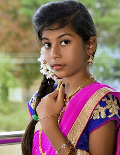 Varshika puberty photography in namakkal