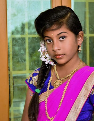 Varshika puberty photography in namakkal
